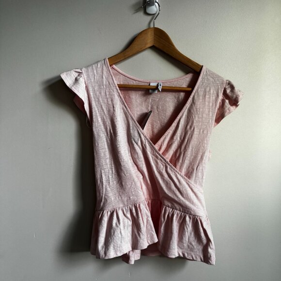 NWT Twik baby pink ruffle hem t shirt, small - Picture 4 of 4